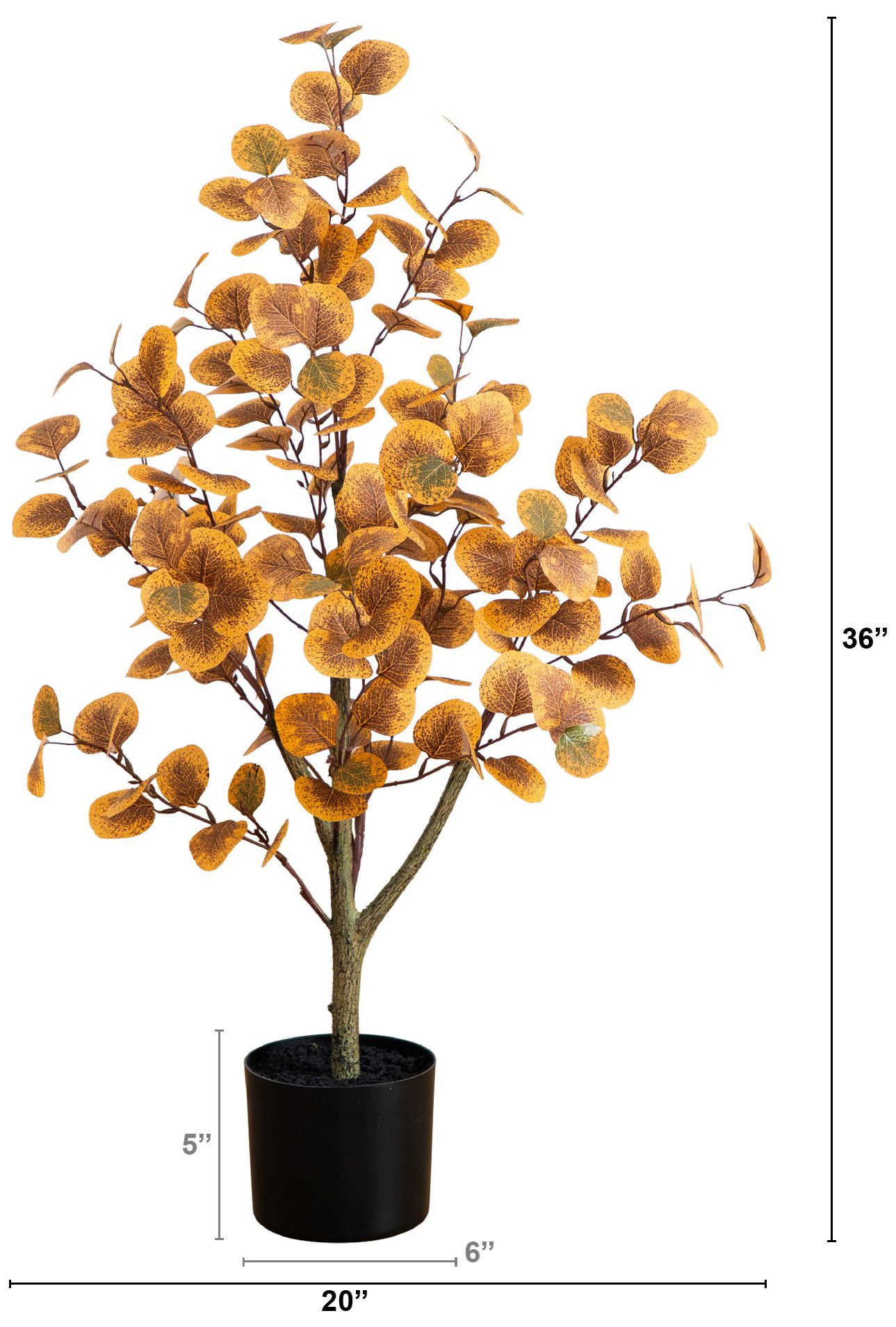 Image 3 3ft. Autumn Eucalyptus Artificial Tree more views