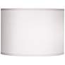 3T324 - White Brussels Linen Drum Lamp Shade