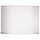 3T324 - White Brussels Linen Drum Lamp Shade