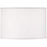3T326 - White Brussels Linen Drum Lamp Shade