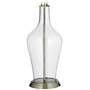 Color Plus Anya 32 1/4&quot; Clear Glass Fillable Lamp with USB Dimmer
