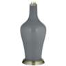 Color Plus Anya 32 1/4&quot; Software Gray Glass Table Lamp
