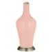 Color Plus Anya 32 1/4&quot; High Rose Pink Glass Table Lamp