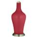 Color Plus Anya 32 1/4&quot; High Samba Red Glass Table Lamp