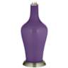 Color Plus Anya 32 1/4&quot; High Acai Purple Glass Table Lamp