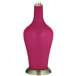 Color Plus Anya 32 1/4&quot; High Vivacious Pink Glass Table Lamp