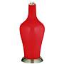 Color Plus Anya 32 1/4&quot; High Bright Red Glass Table Lamp