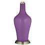 Passionate Purple Anya Table Lamp with Dimmer