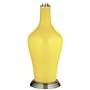 Color Plus Anya 32 1/4&quot; High Lemon Twist Yellow Glass Table Lamp