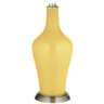 Color Plus Anya 32 1/4&quot; High Daffodil Yellow Glass Table Lamp