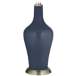 Color Plus Anya 32 1/4&quot; Glass Naval Blue Table Lamp