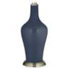 Color Plus Anya 32 1/4&quot; Glass Naval Blue Table Lamp