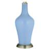 Color Plus Anya 32 1/4&quot; High Placid Blue Glass Table Lamp