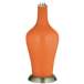 Color Plus Anya 32 1/4&quot; High Celosia Orange Glass Table Lamp