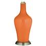 Color Plus Anya 32 1/4&quot; High Celosia Orange Glass Table Lamp