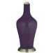 Color Plus Anya 32 1/4&quot; High Quixotic Plum Purple Glass Table Lamp