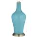 Color Plus Anya 32 1/4&quot; High Nautilus Blue Glass Table Lamp