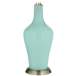 Color Plus Anya 32 1/4&quot; High Cay Blue Glass Table Lamp