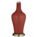Color Plus Anya 32 1/4&quot; High Madeira Red Glass Table Lamp