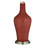 Color Plus Anya 32 1/4&quot; High Madeira Red Glass Table Lamp