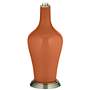 Color Plus Anya 32 1/4&quot; High Robust Orange Glass Table Lamp