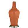 Color Plus Anya 32 1/4&quot; High Robust Orange Glass Table Lamp