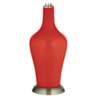 Color Plus Anya 32 1/4&quot; High Cherry Tomato Red Glass Table Lamp