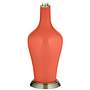 Color Plus Anya 32 1/4&quot; High Daring Orange Glass Table Lamp