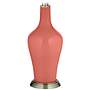 Color Plus Anya 32 1/4&quot; High Coral Reef Pink Glass Table Lamp