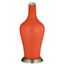 Color Plus Anya 32 1/4&quot; High Daredevil Red Glass Table Lamp