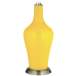 Color Plus Anya 32 1/4&quot; High Citrus Yellow Glass Table Lamp
