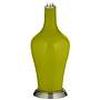Color Plus Anya 32 1/4&quot; High Olive Green Glass Table Lamp
