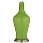 Color Plus Anya 32 1/4&quot; High Gecko Green Glass Table Lamp