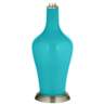 Color Plus Anya 32 1/4&quot; High Surfer Blue Glass Table Lamp