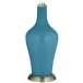 Color Plus Anya 32 1/4&quot; High Great Falls Blue Glass Table Lamp
