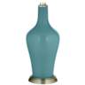Color Plus Anya 32 1/4&quot; High Reflecting Pool Blue Glass Table Lamp