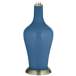 Color Plus Anya 32 1/4&quot; High Regatta Blue Glass Table Lamp