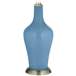Color Plus Anya 32 1/4&quot; High Secure Blue Glass Table Lamp