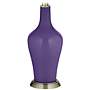 Color Plus Anya 32 1/4&quot; High Izmir Purple Glass Table Lamp