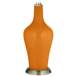 Color Plus Anya 32 1/4&quot; High Cinnamon Spice Orange Glass Table Lamp