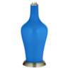 Color Plus Anya 32 1/4&quot; High Royal Blue Glass Table Lamp
