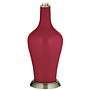 Color Plus Anya 32 1/4&quot; High Antique Red Glass Table Lamp