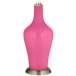 Color Plus Anya 32 1/4&quot; High Blossom Pink Glass Table Lamp