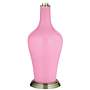 Color Plus Anya 32 1/4&quot; High Candy Pink Glass Table Lamp