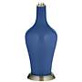 Color Plus Anya 32 1/4&quot; High Monaco Blue Glass Table Lamp