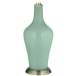 Color Plus Anya 32 1/4&quot; High Grayed Jade Green Glass Table Lamp