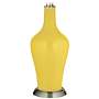 Color Plus Anya 32 1/4&quot; High Lemon Zest Yellow Glass Table Lamp