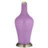 Color Plus Anya 32 1/4&quot; High African Violet Purple Glass Table Lamp
