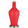 Color Plus Anya 32 1/4&quot; High Poppy Red Glass Table Lamp