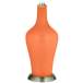 Color Plus Anya 32 1/4&quot; High Nectarine Orange Glass Table Lamp